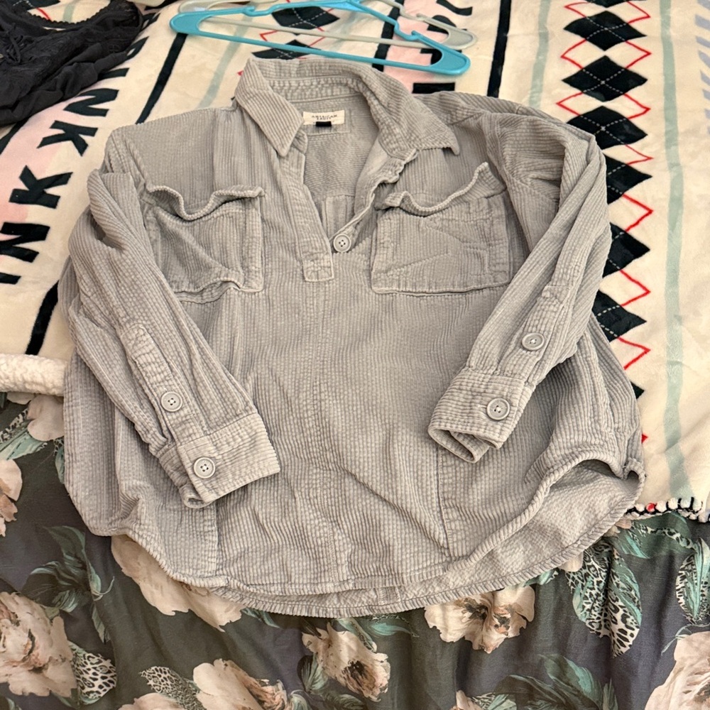 Women’s Gray Cordory Pullover